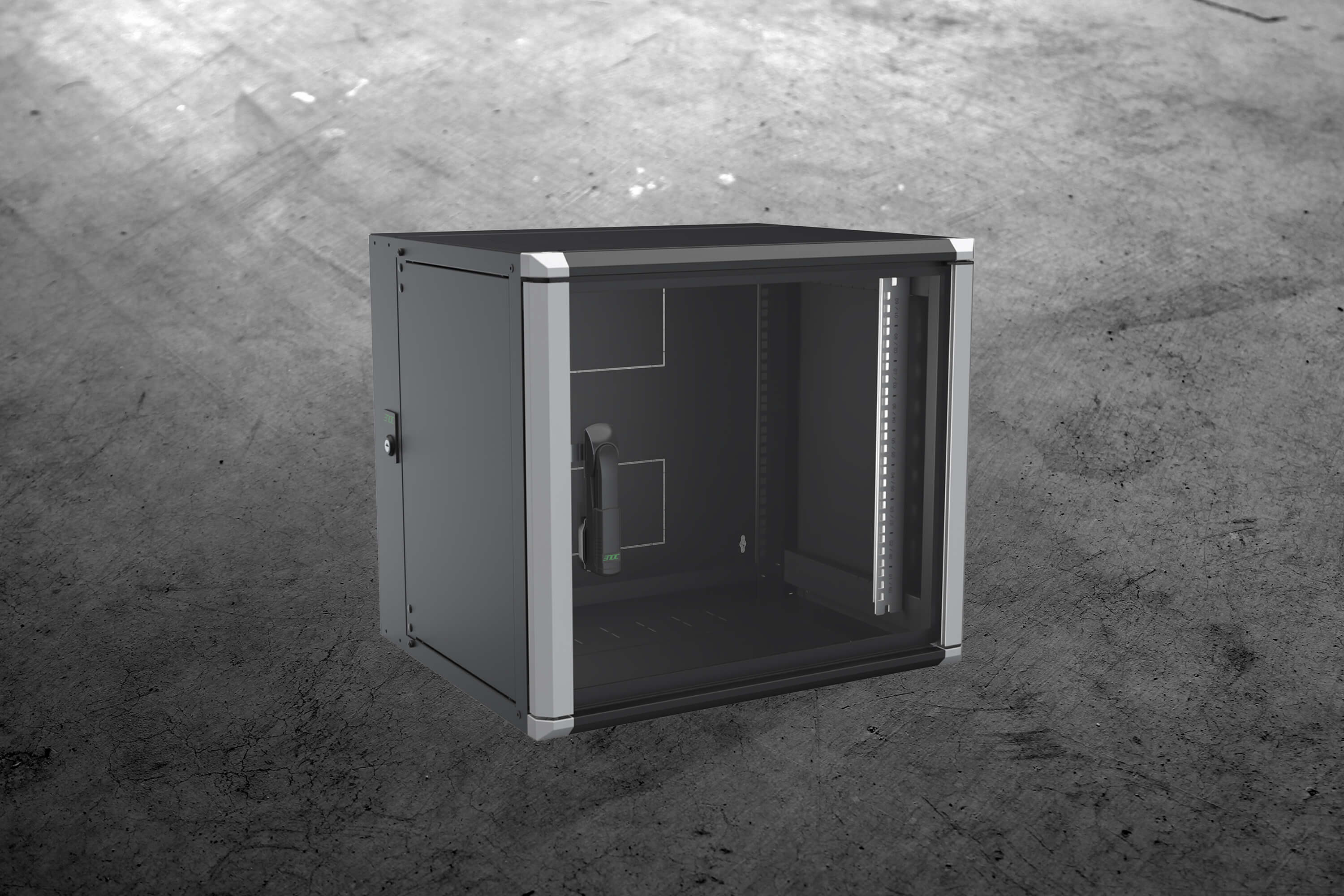 enoc-system-wr2-wandschrank-3-teilig-19-zoll-schwenkrahmen image 1
