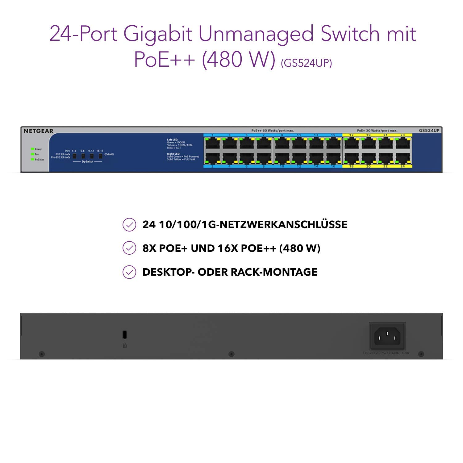 netgear-gs524up-24-port-gigabit-ethernet-ultra60-poe-switch image 2