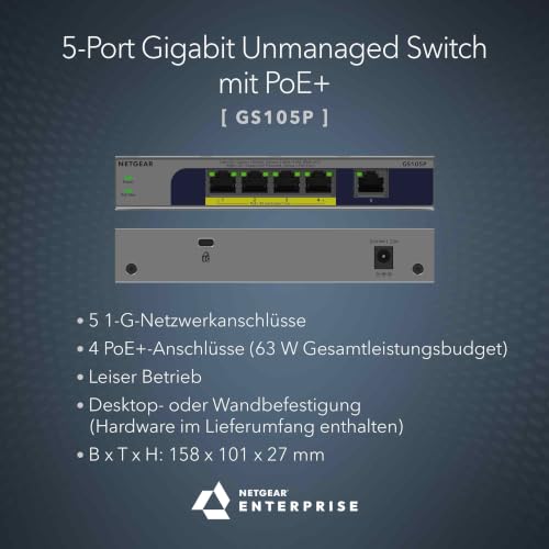 netgear-gs105p-5-port-gigabit-poe-switch-63w image 8