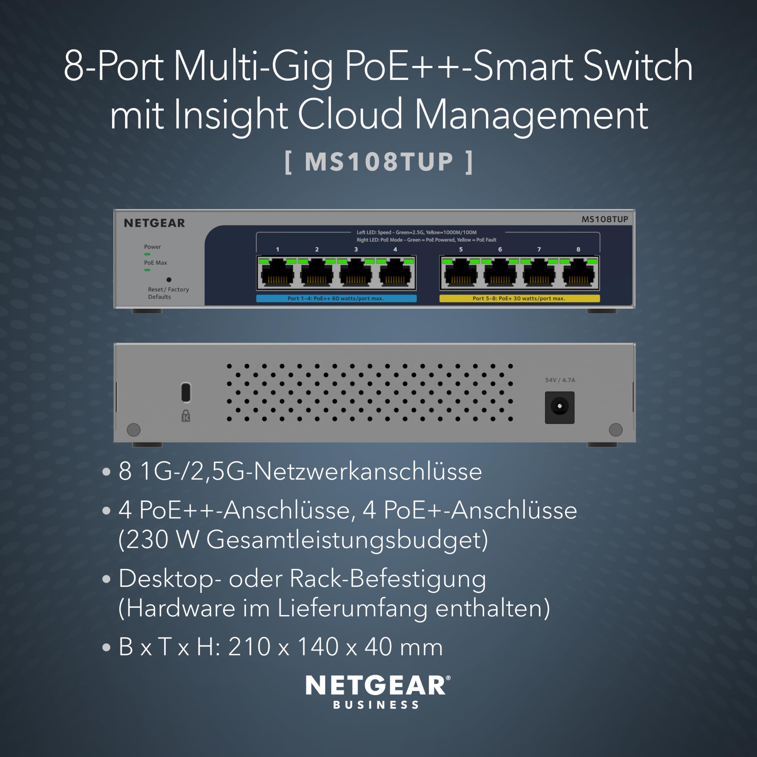 netgear-ms108tup-8-port-multi-gig-poe-smart-switch image 2
