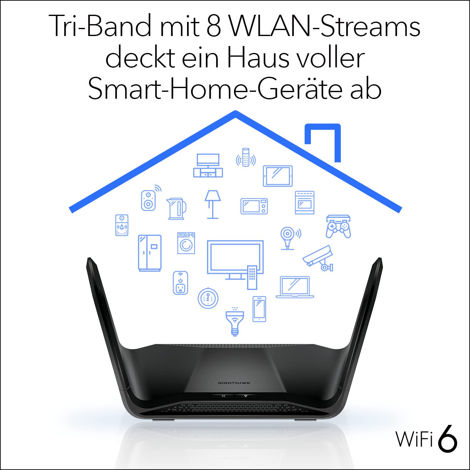 netgear-nighthawk-rax70-ax6600-wifi-6-router-tri-band image 3