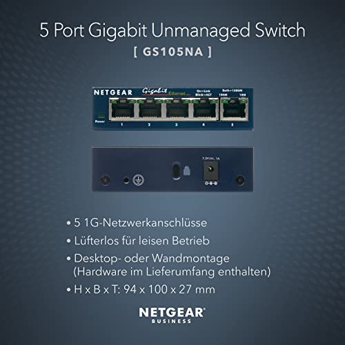 netgear-gs105ge-5-port-gigabit-lan-switch-unmanaged image 8