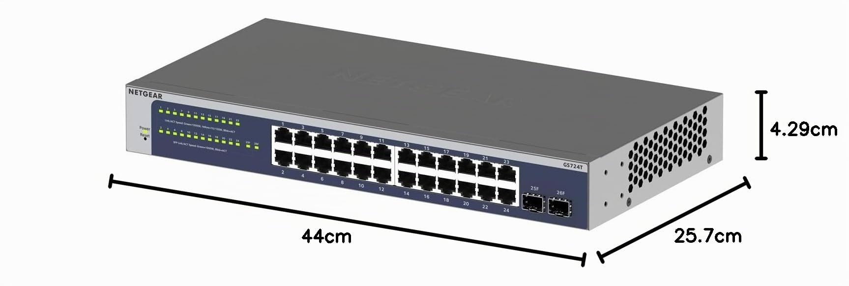 netgear-gs724t-24-port-gigabit-smart-managed-switch-mit-2x-sfp image 7