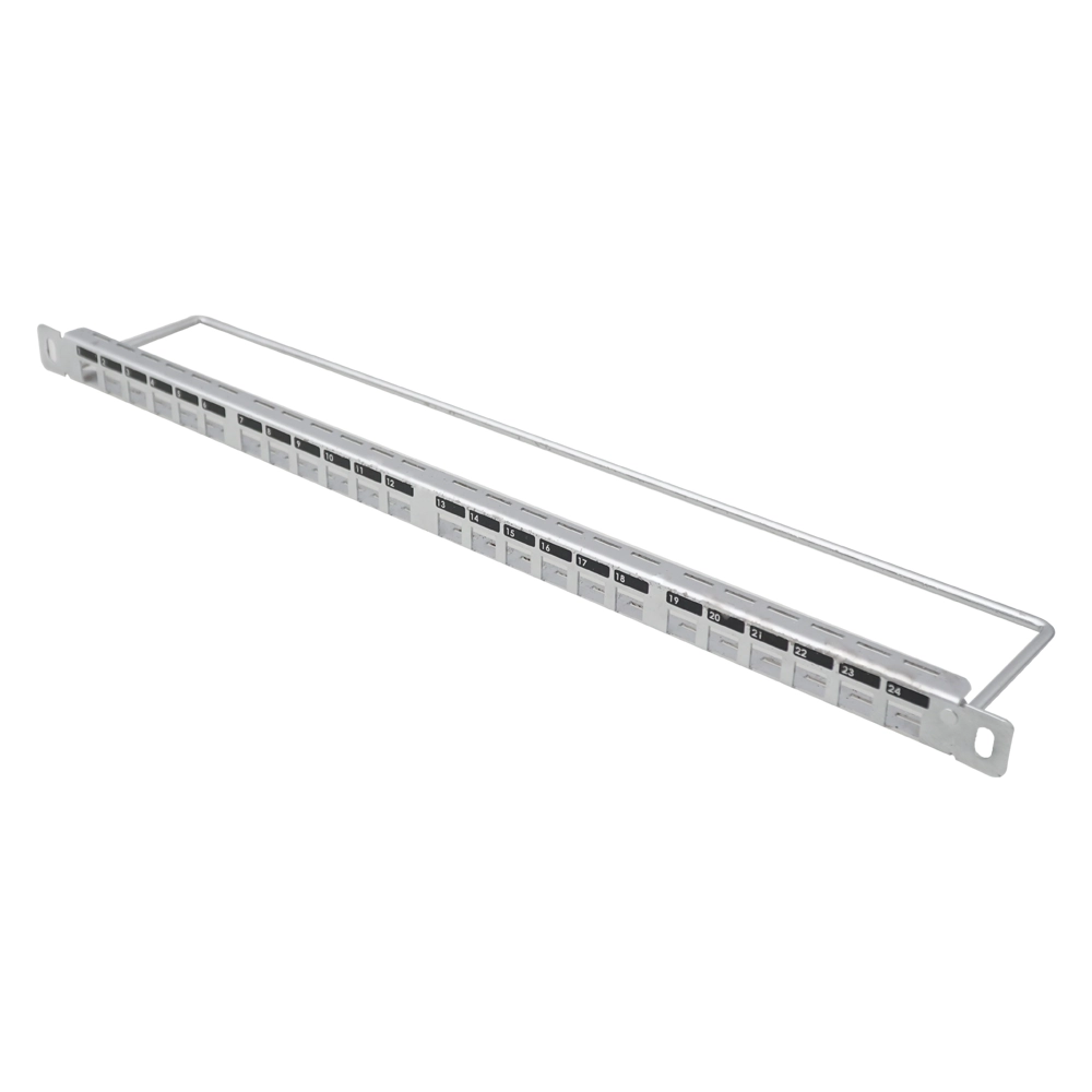 canovate-24-port-ultra-slim-patchpanel-0-5he-keystone image 1