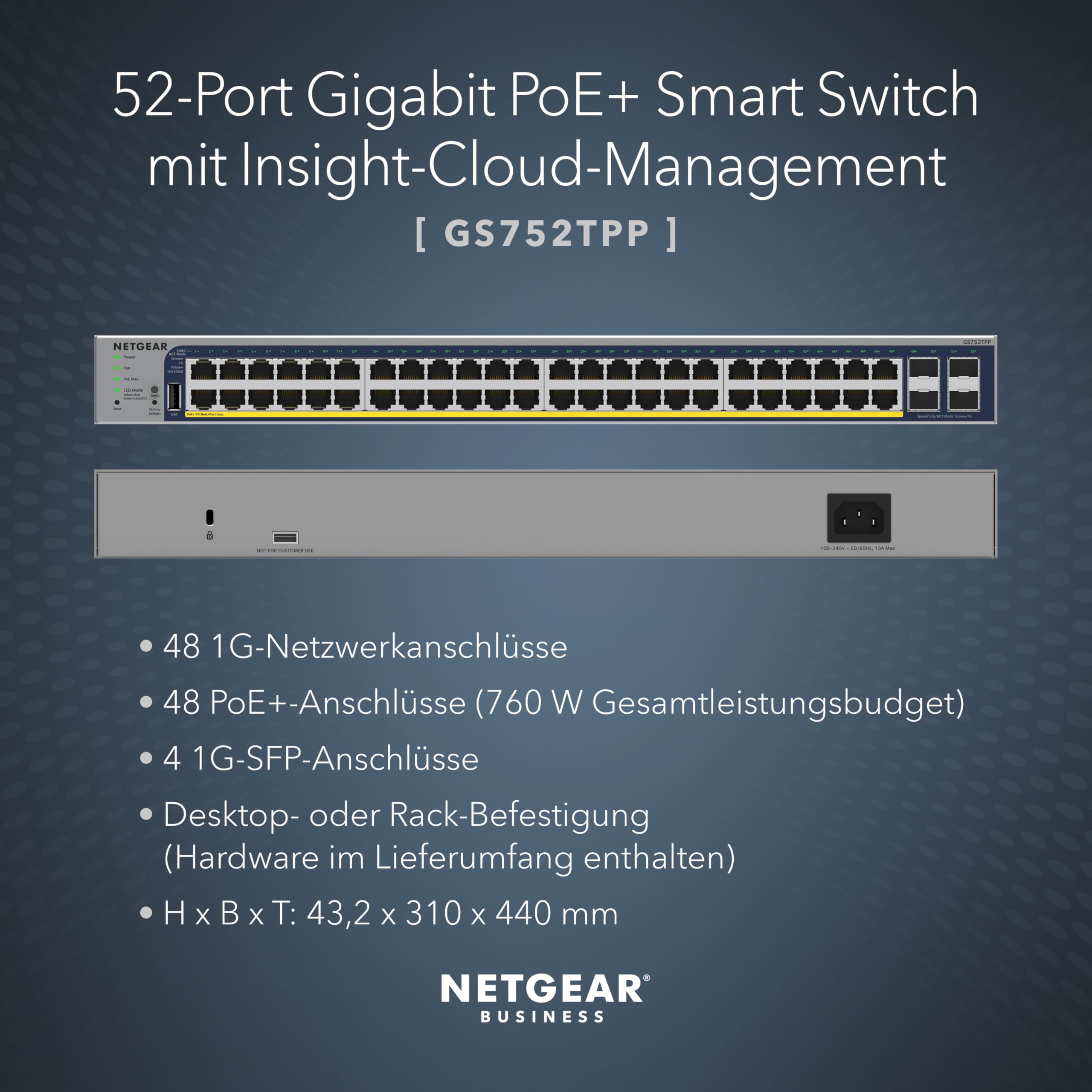 netgear-gs752tpp-52-port-poe-smart-switch-760w image 2