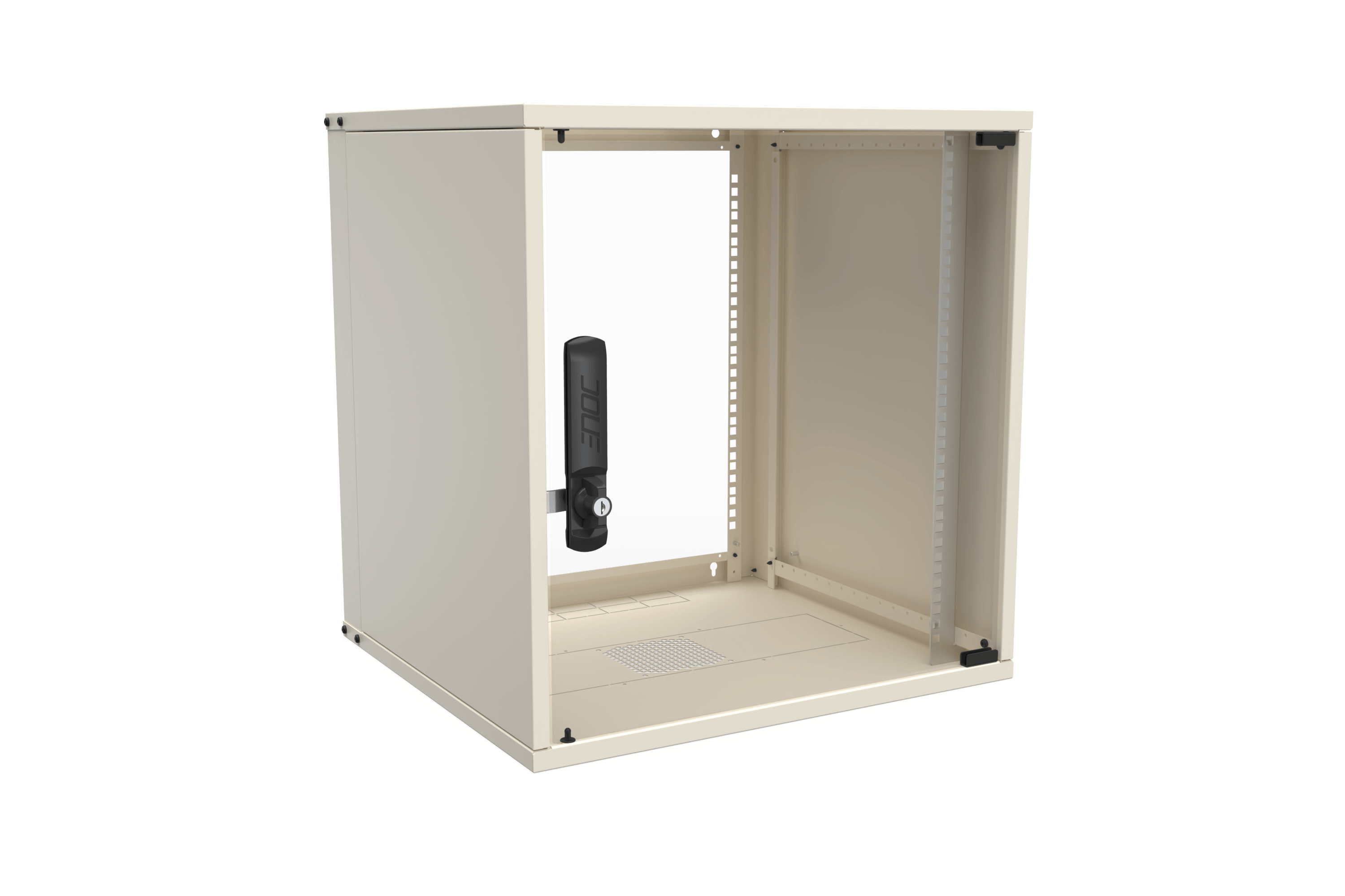 enoc-system-w3-12-5-wandschrank-19-zoll-mit-glas-stahl-lochblecht-r image 1