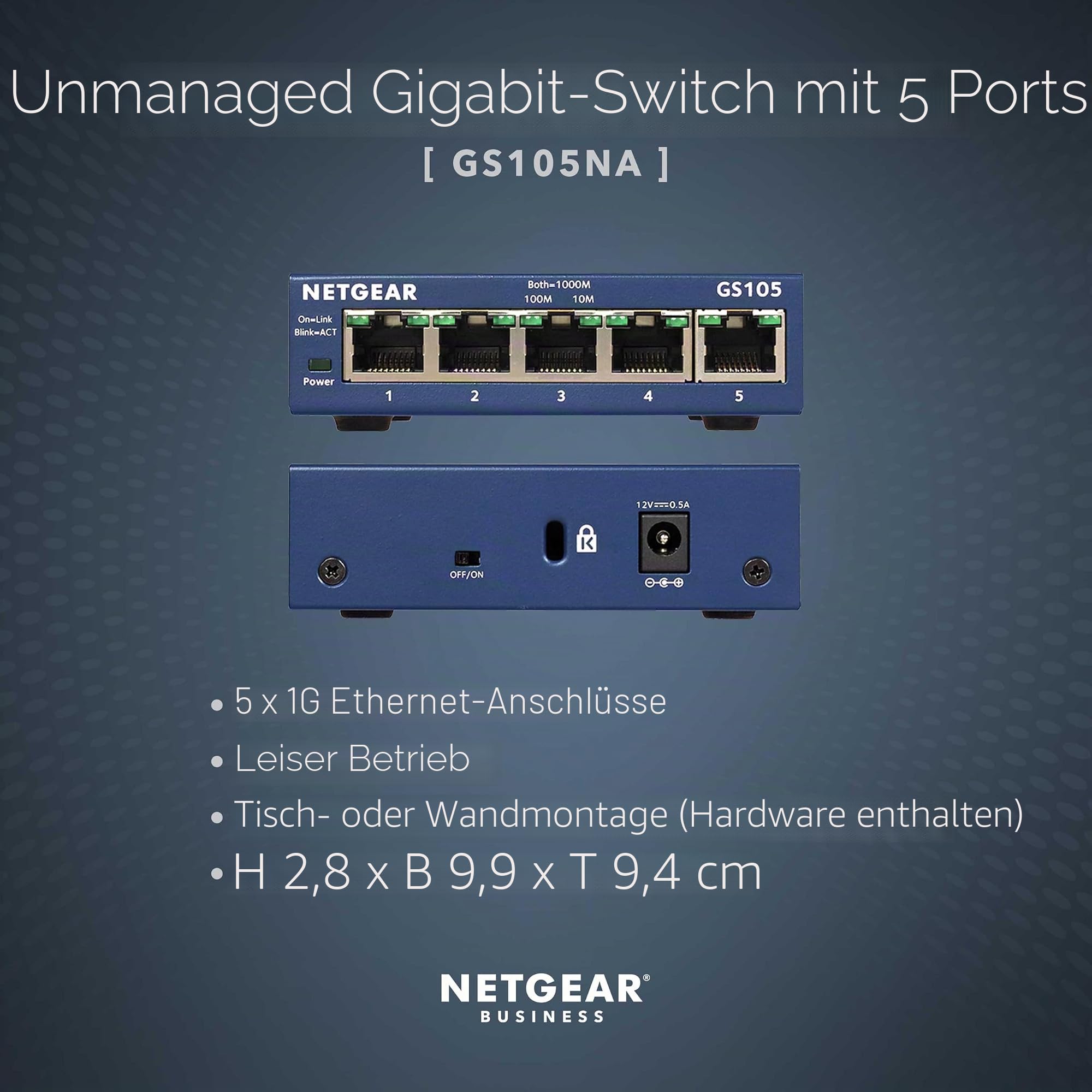 netgear-gs105na-5-port-gigabit-ethernet-unmanaged-switch image 2