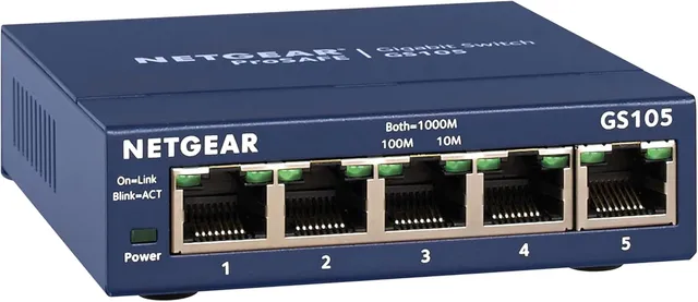 netgear-gs105na-5-port-gigabit-ethernet-unmanaged-switch image 1