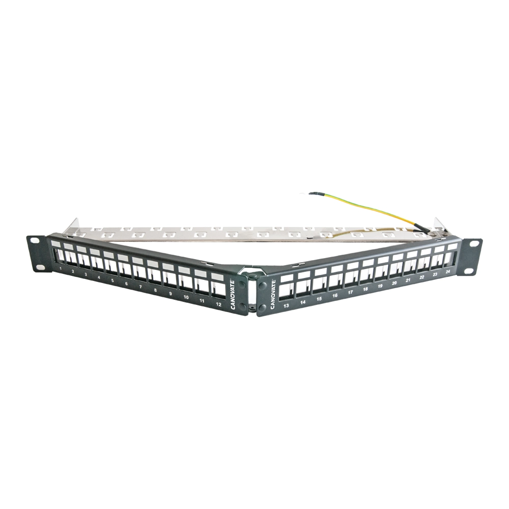 canovate-24-port-utp-ftp-winkel-patchpanel-1u-2u-blank-24-48-port image 1