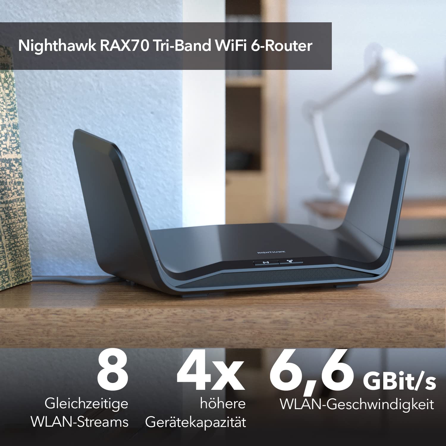 netgear-nighthawk-rax70-ax6600-wifi-6-router-tri-band image 2