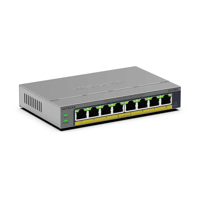 netgear-gs108ep-easy-smart-switch-8x-gigabit-poe-62w-l-fterlos image 1