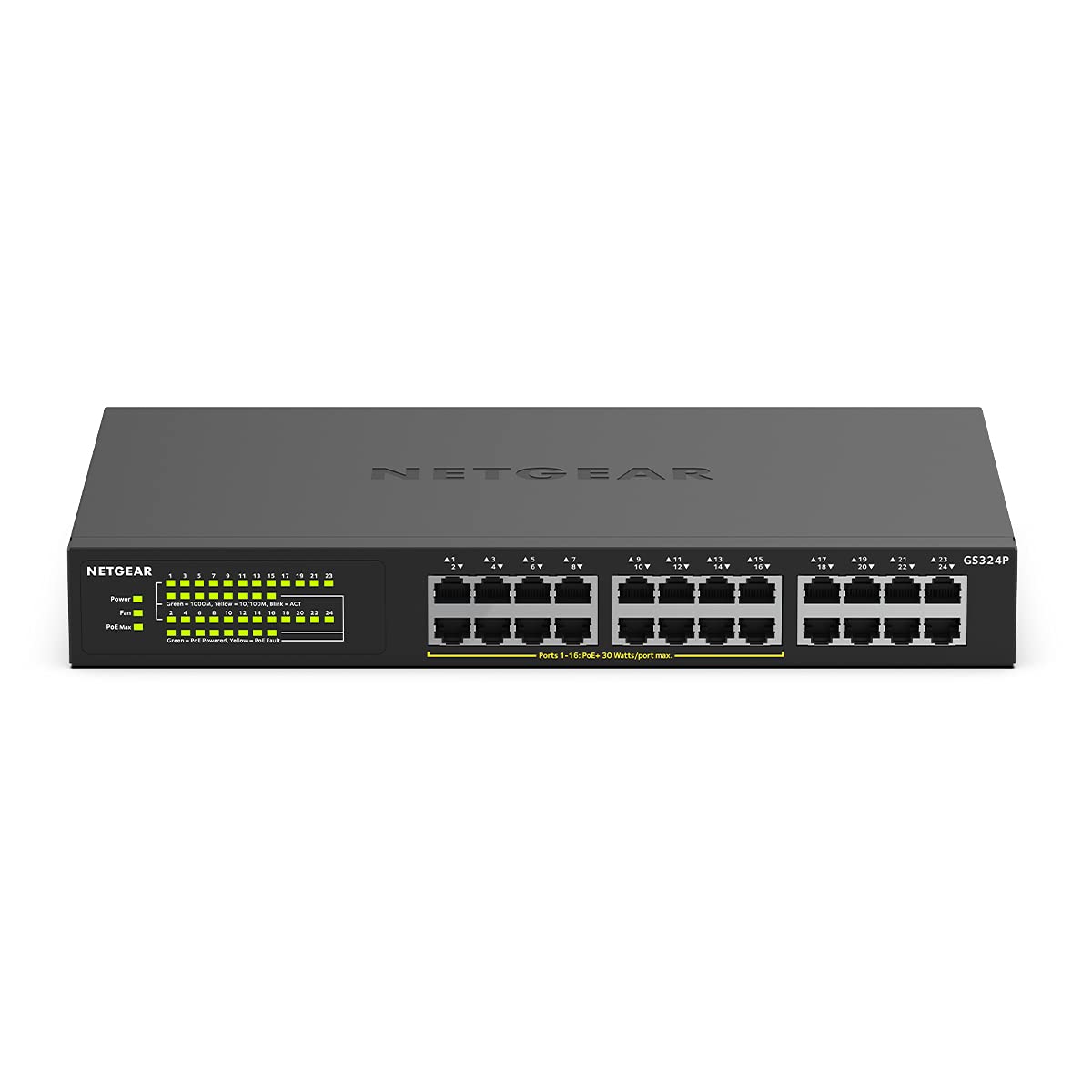 netgear-gs324p-24-port-gigabit-poe-switch-190w-unmanaged image 1