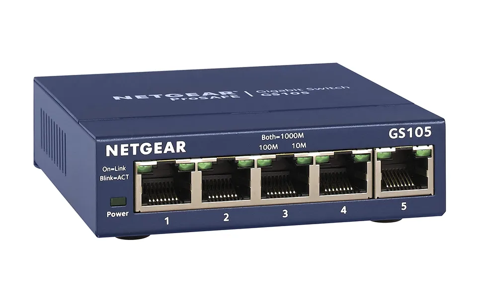 netgear-gs105ge-5-port-gigabit-lan-switch-unmanaged image 1