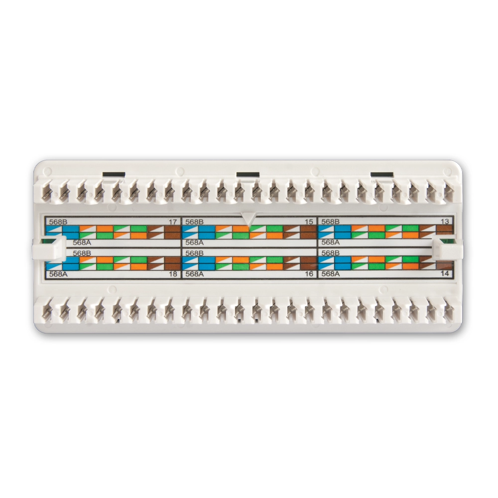 canovate-cat-5e-utp-patchpanel-24-port-1he-rj45 image 3