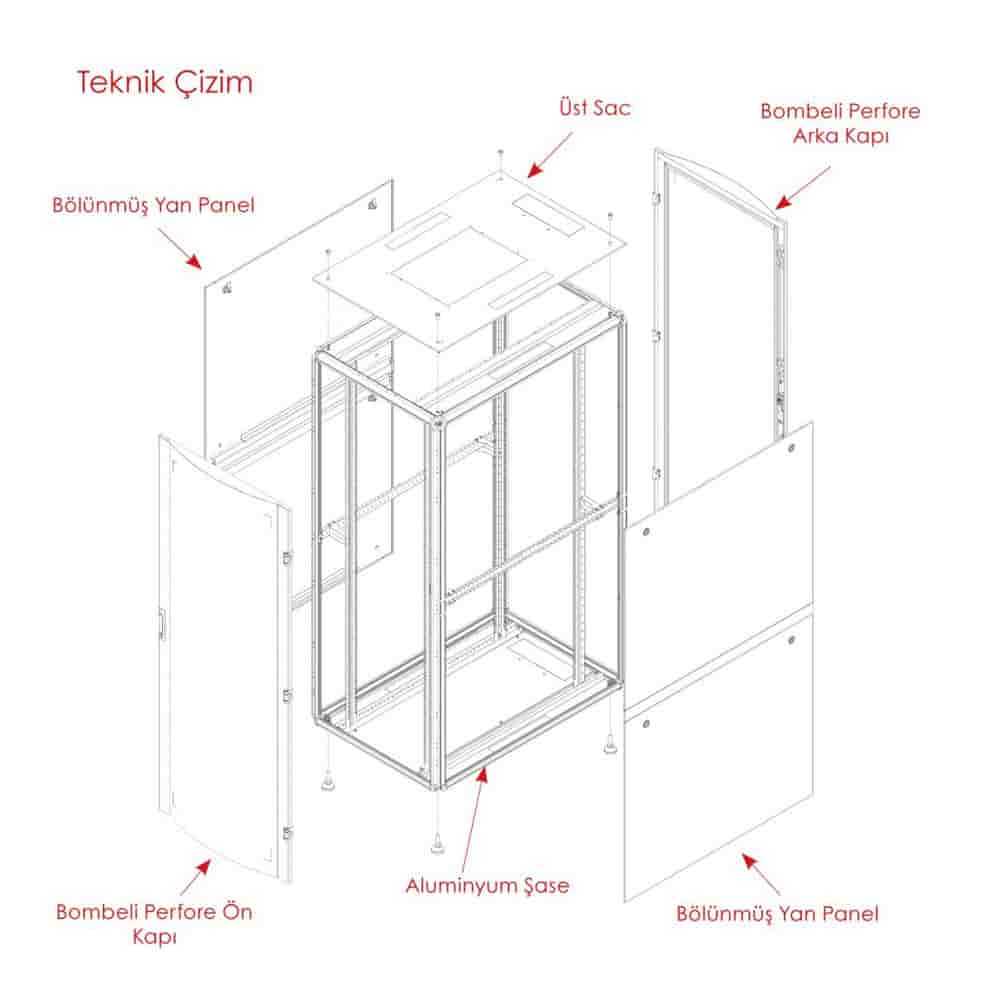 canovate-19-zoll-freistehender-aluminium-server-rack-schrank image 6