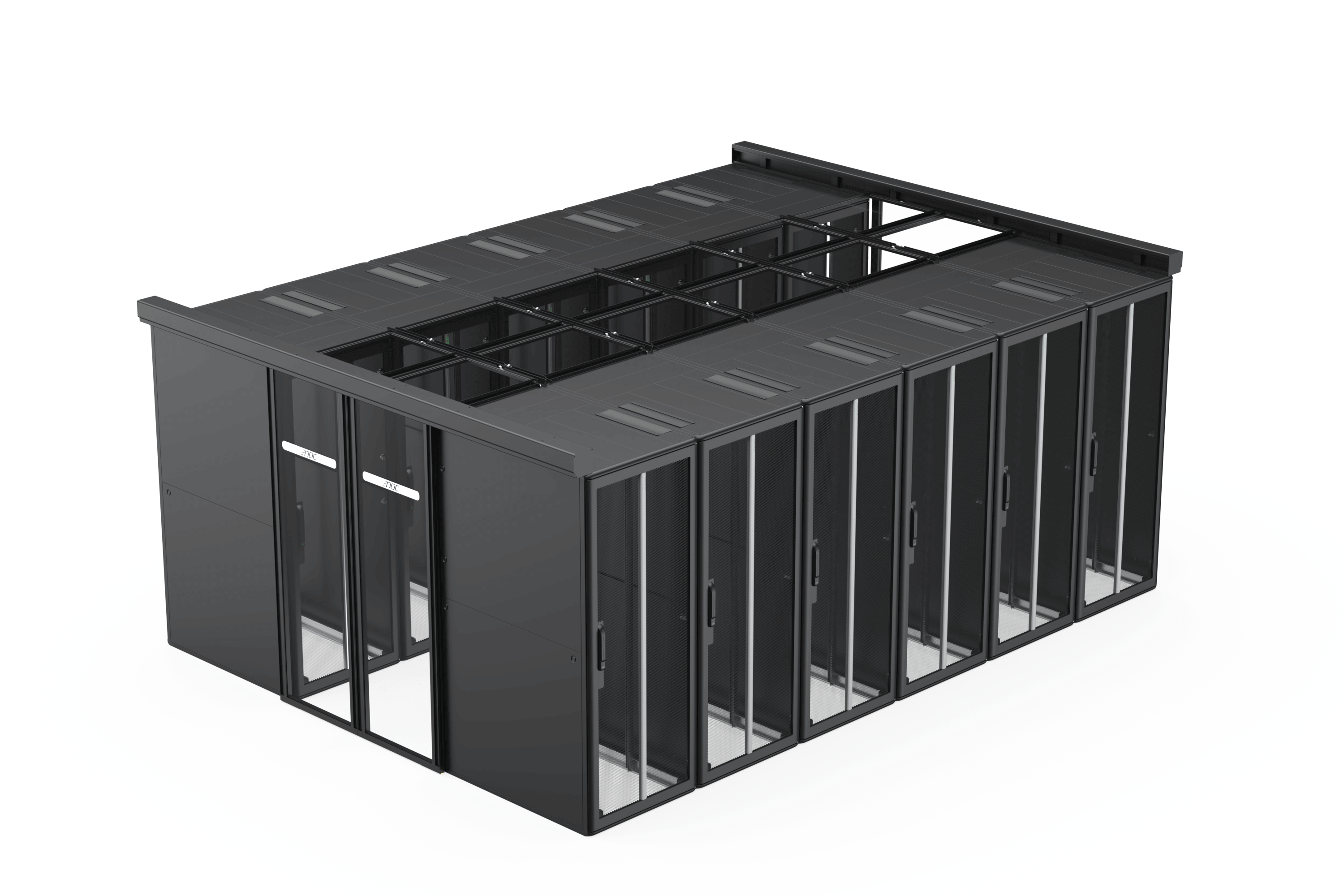 enoc-system-cold-aisle-containment-rack-standing-kaltgangeinhausung image 1
