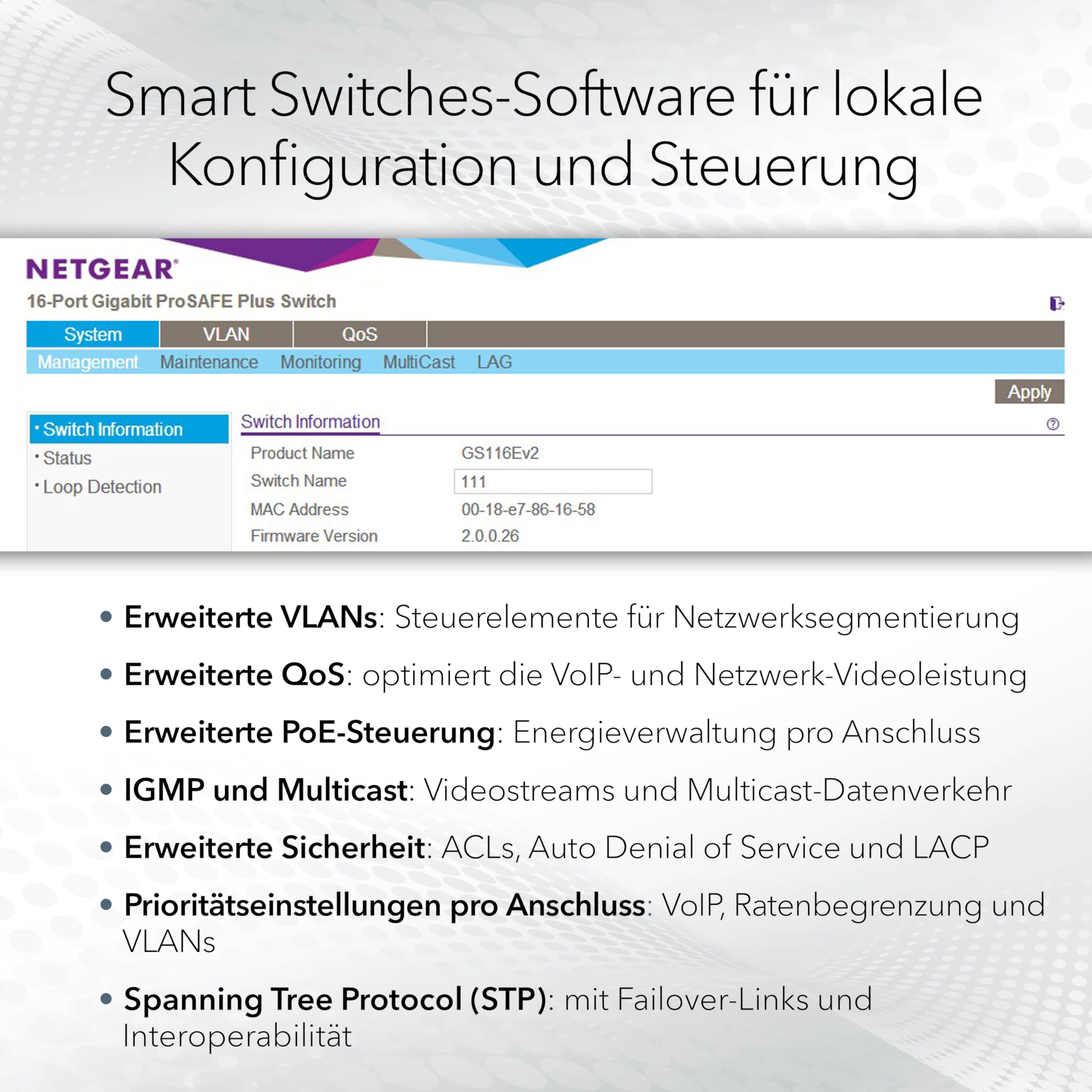 netgear-gs724t-24-port-gigabit-smart-managed-switch-mit-2x-sfp image 3