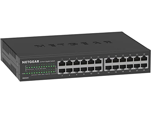 netgear-gs324-24-port-gigabit-ethernet-unmanaged-switch-desktop-rackmount-metall image 2